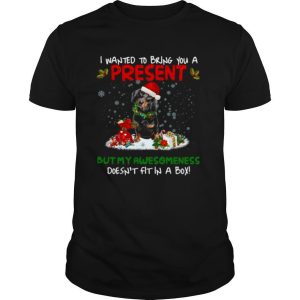 Dachshund I Wanted Bring You A Present But My Awesomeness Doesn’t Fit In A Box Christmas shirt