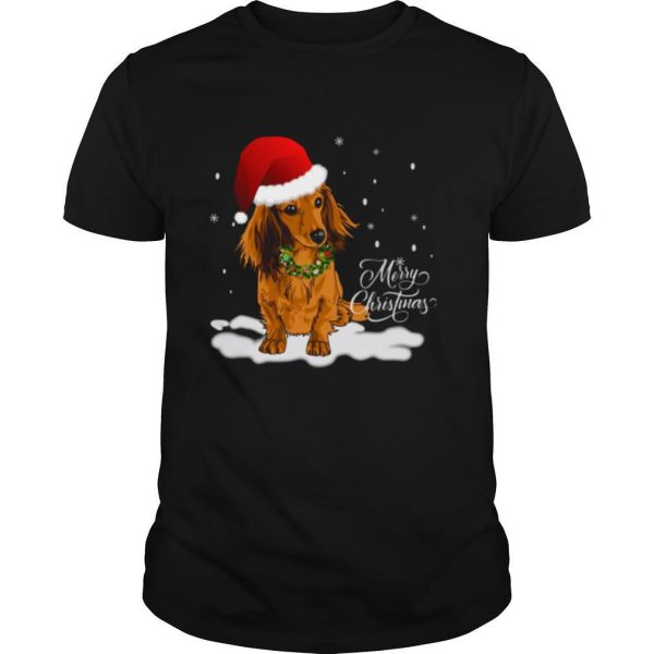 Dachshund Merry Christmas shirt