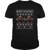 Dachshund Merry Woofmas Paw Ugly Merry Christmas shirt