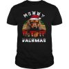 Dachshund Santa Merry Dachmas Christmas Vintage Retro shirt