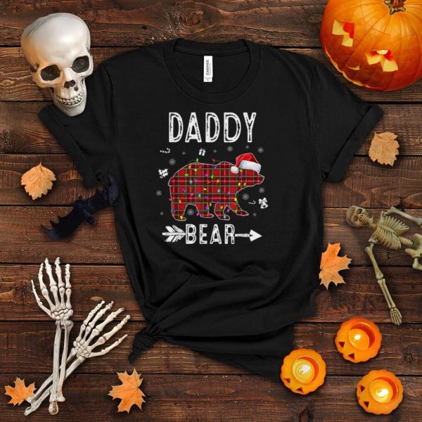 Daddy Bear Christmas Pajama Red Plaid Buffalo Family T Shirt