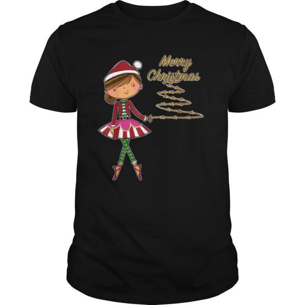 Dance Christmas Ballerina girls Ballet Dancer Apparel shirt