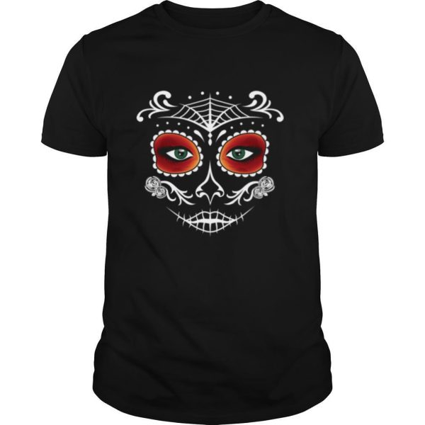 Day Of The Dead Mask Sugar Skull Halloween shirt