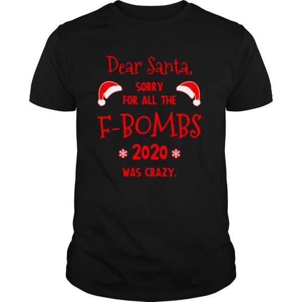 Dear Santa Sorry For All The F bombs 2020 Was Crazy Christmas shirt