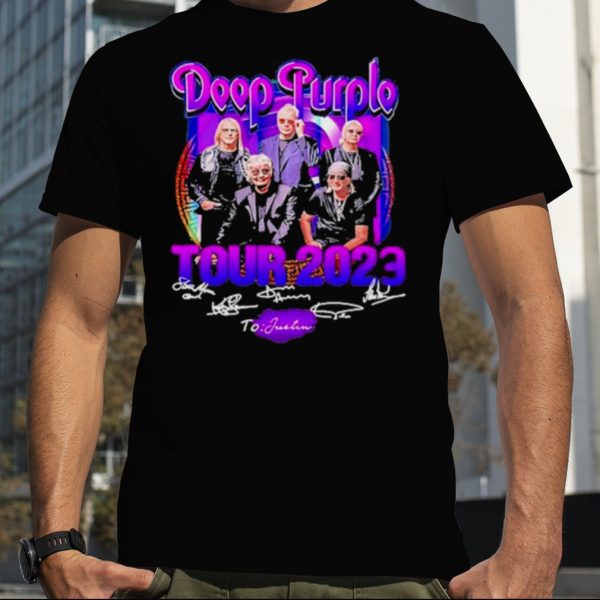 Deep Purple tour 2023 signatures shirt