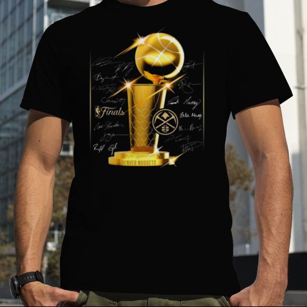 Denver Nuggets 2023 NBA Finals Champions Triple Threat Roster Signatures Men’s Shirt