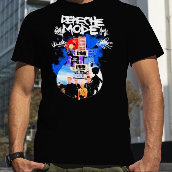 Depeche Mode guitar signatures shirt