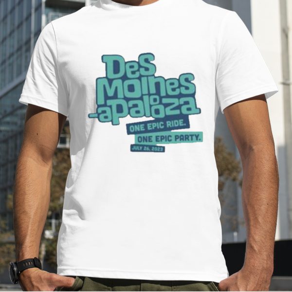 Des Moines Apalooza Text Logo shirt