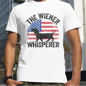 Dog The Wiener Whisperer American Flag Shirt