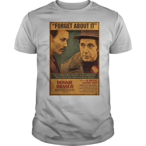 Donnie Brasco Al Pacino Johnny Depp Retro Movie Print shirt