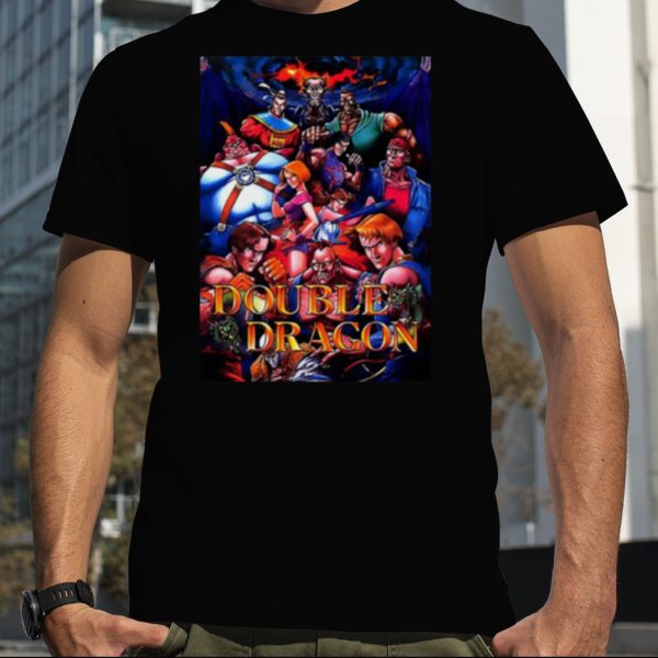 Double Dragon Retro Cover Artwork Vector shirt