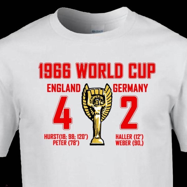 England 1966 T-Shirt 1966 World Cup England Germany NFL