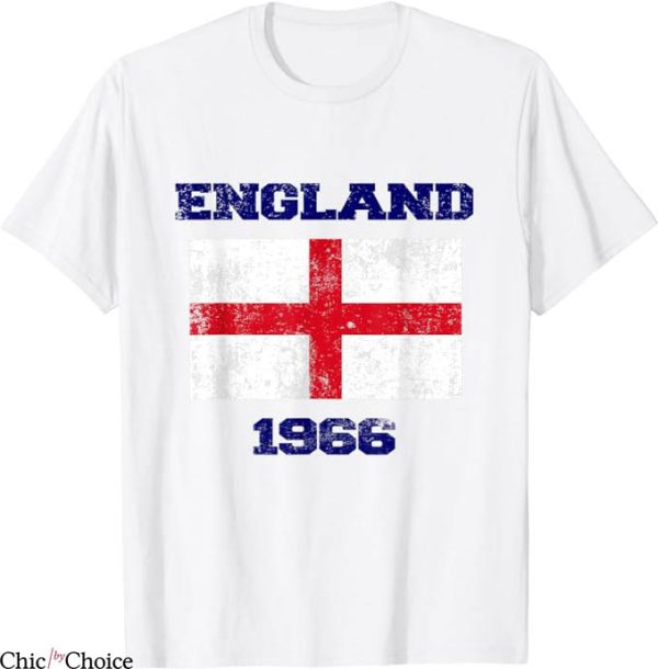 England 1966 T-Shirt Vintage Soccer Football Flag T-Shirt