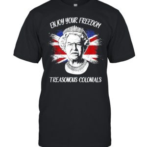 Enjoy Your Free_dom Treasonous Colonials Flag T-Shirt