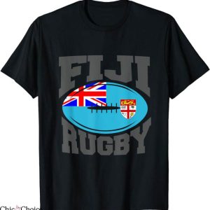 Fiji Rugby T-Shirt Fiji Flag Rugby Player Sports T-Shirt MLB