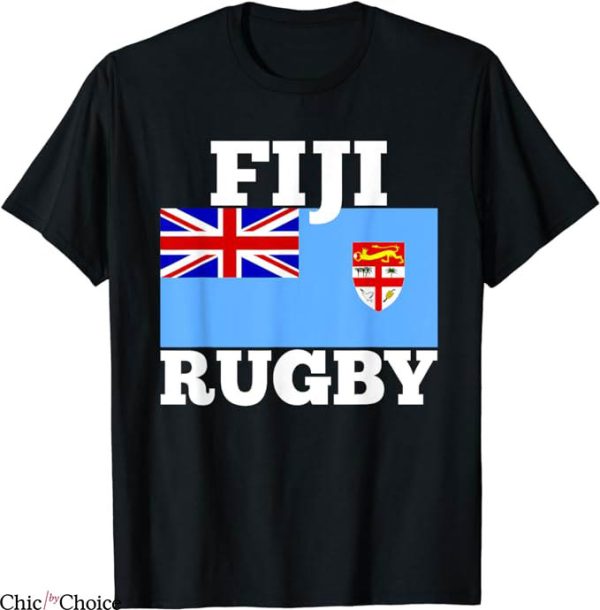 Fiji Rugby T-Shirt Flag Pride Rugby Fan T-Shirt MLB