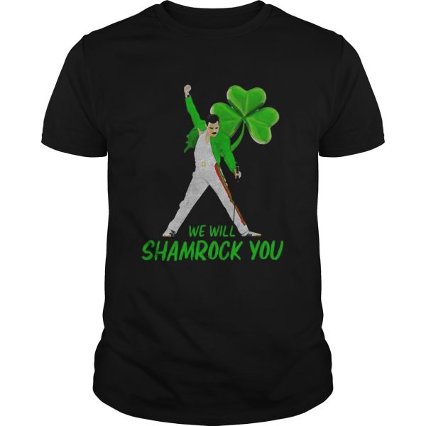 Freddie Mercury we will shamrock you St Patricks Day shirt