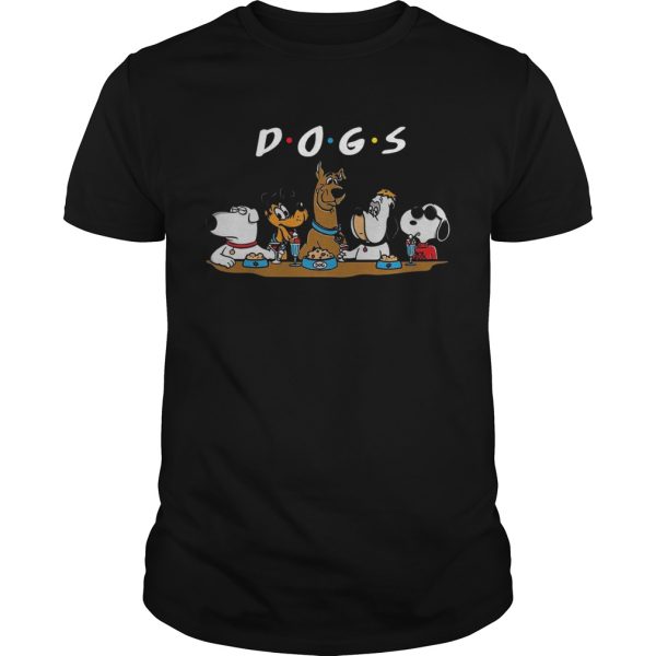 Friends Cartoon Tv Series Party Dogs shirt