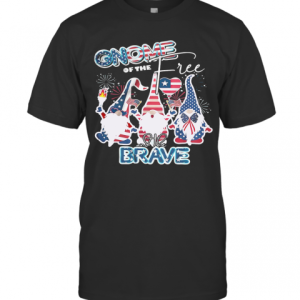 Gnome Of The Free And The Brave Firework America 4Th Of July Independence Day T-Shirt