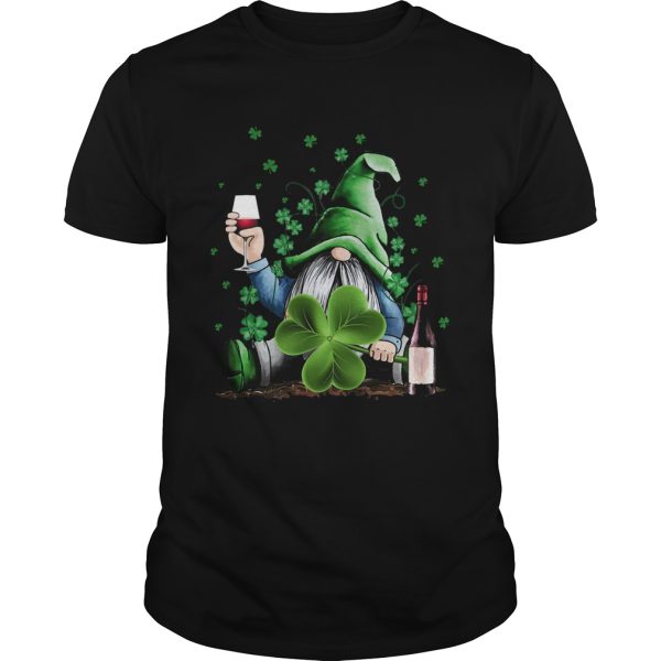 Gnomie Irish Drink Wine St Patricks Day shirt