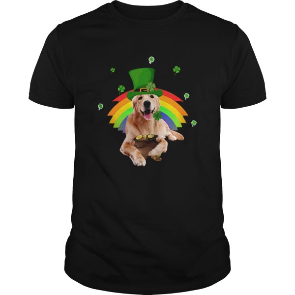 Golden Retriever St Patricks day shirt