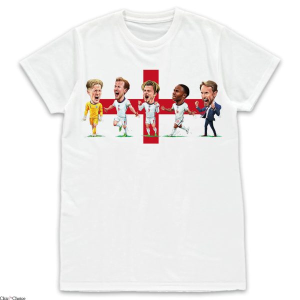 Harry Kane England T-Shirt Celebrating Victory T-Shirt NFL