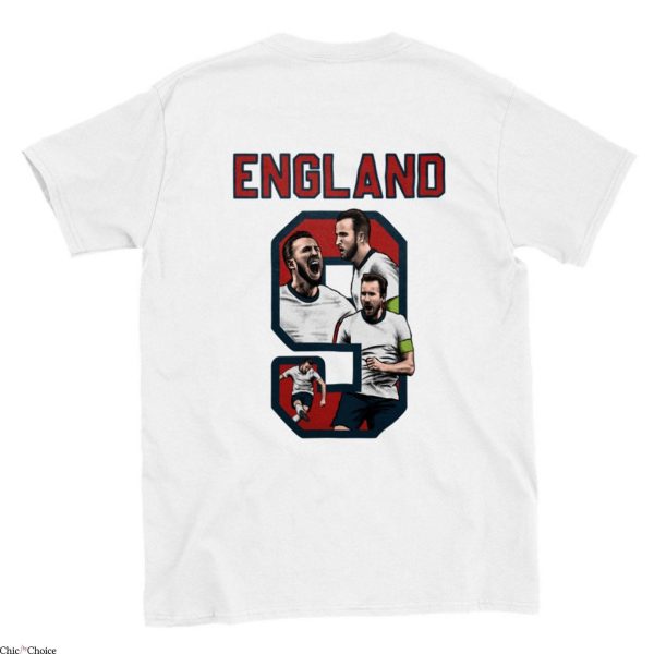 Harry Kane England T-Shirt Excited Emotion T-Shirt NFL