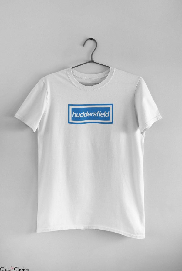 Huddersfield Town T-Shirt Box Logo Sports Soccer Vintage