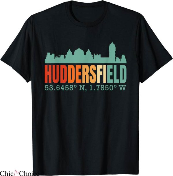 Huddersfield Town T-Shirt City Skyline Sports Soccer