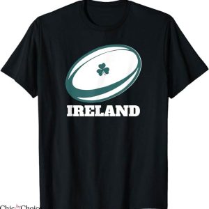 Ireland Rugby T-Shirt Classic Irish Rugby Ball T-Shirt MLB