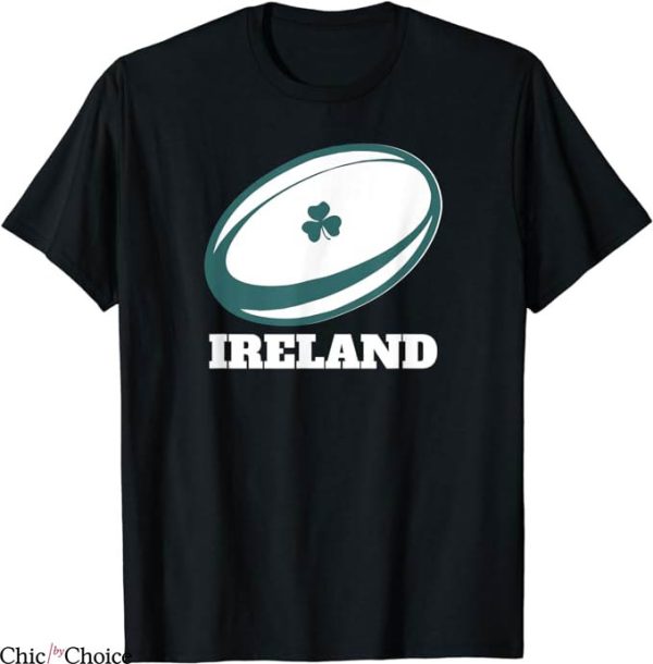 Ireland Rugby T-Shirt Classic Irish Rugby Ball T-Shirt MLB