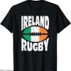 Ireland Rugby T-Shirt Flag On Ball Tee Shirt MLB