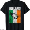 Ireland Rugby T-Shirt Irish Flag Vintage Grunge Art Tee MLB