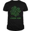 Irish Shamrock Autism Puzzle Pieces Choose Kind St Patricks Day shirt