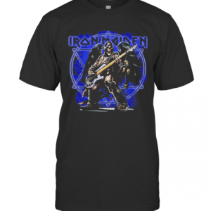 Iron Maiden Band Skeleton Playing Guitar T-Shirt