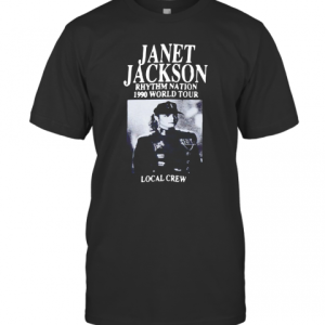Janet Jackson Rhythm Nation 1990 World Tour Local Crew Vintage T-Shirt