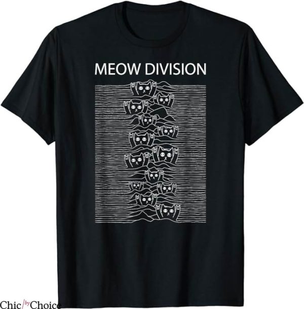 Joy Division T-Shirt Post Punk Meow Division T-Shirt Music