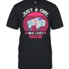 Just A Girl Who Loves Bison Vintage Retro T-shirt