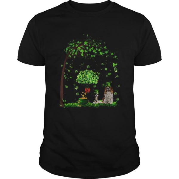 Leprechaun Cavalier King Charles Spaniel Tree Patricks Day shirt