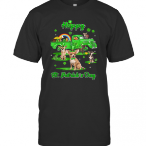 Leprechaun Driving Truck Chihuahua St Patricks Day T-Shirt
