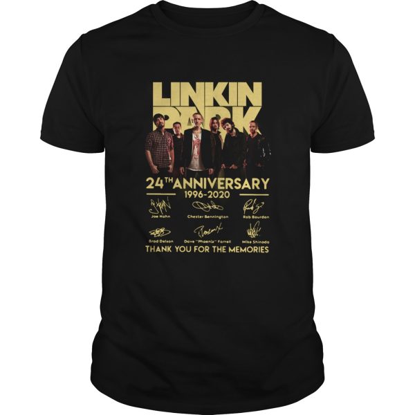 Linkin Park 24th Anniversary 1962 2020 Thank You For The Memories shirt