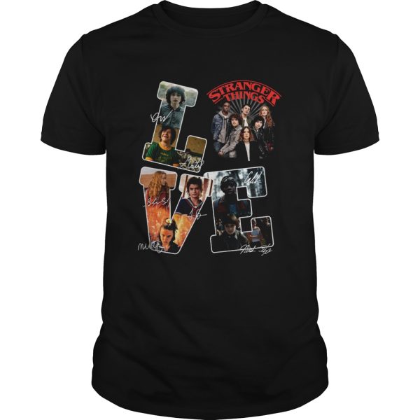 Love Stranger Things Signatures shirt