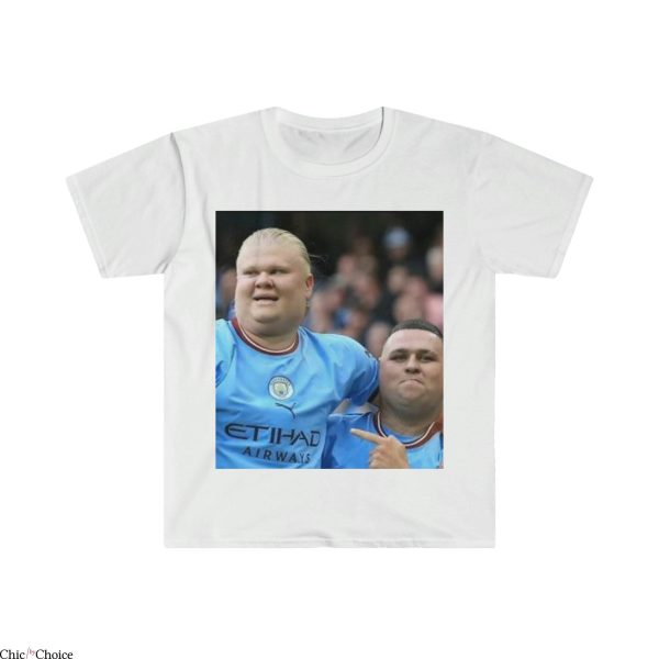 Man City Haaland T-Shirt Erling Haaland Meme Phill Foden