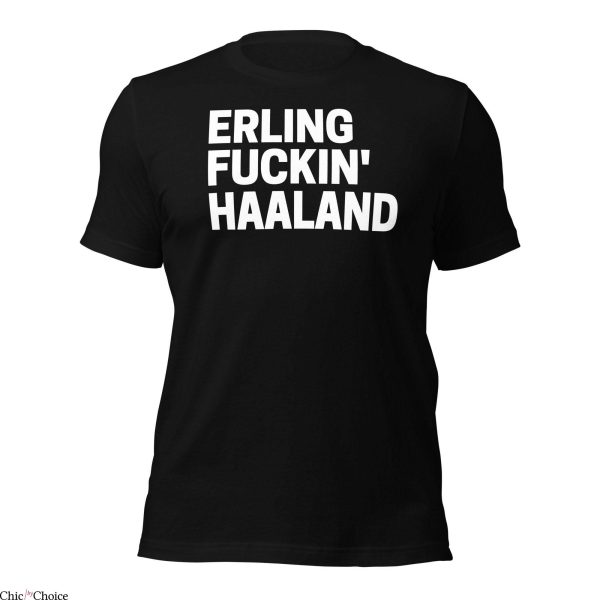 Man City Haaland T-Shirt Norwegian Striker Top Soccer