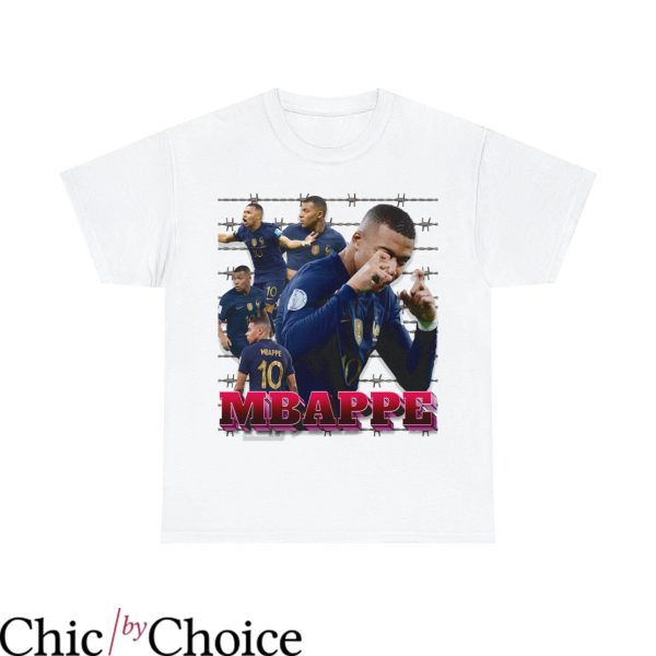 Mbappe Football T-Shirt Kylian Mbappe 90s Vintage Bootleg