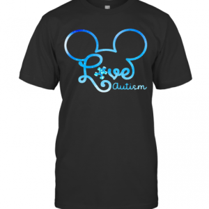 Mickey Mouse Love Autism T-Shirt