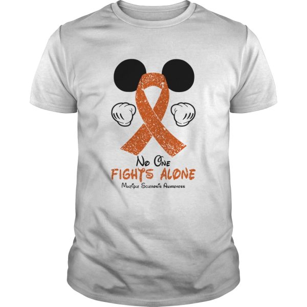 Mickey Mouse No One Fights Alone Multiple Sclerosis Awareness shirt