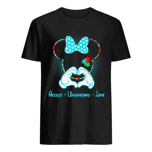 Minnie mouse accept understand love Autism Awareness Puzzle shirt