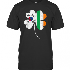 Nice Saint Patricks Day Irish Korean Shamrock Green Clover T-Shirt
