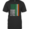 Nice St. Patricks Day Vintage Usa Flag Irish Flag Lucky Shamrock T-Shirt